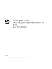 HP DesignJet Z9+ Pro Guia De Instalacion