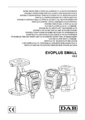 DAB EVOPLUS SMALL 40/180 M Instrucciones Para La Instalación Y El Mantenimiento