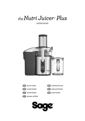 Sage Nutri Juicer Plus BJE520 Guía Rápida