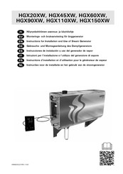 Harvia HGX20XW Instrucciones De Instalacion Y Uso