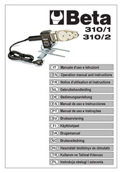 Beta 310/1 Manual De Uso E Instrucciones