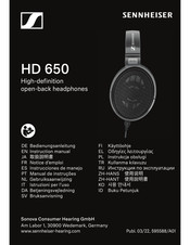 Sennheiser HD 650 Instrucciones De Manejo