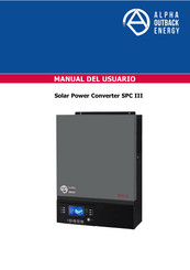 Alpha Outback Energy Solar Power Converter SPC III Manual Del Usuario