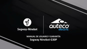 Auteco Segway Ninebot G30P Manual De Usuario Y Garantía