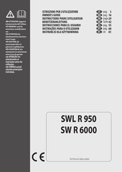 Lavorwash SWL R 950 Instrucciones Para El Usuario