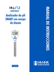 Hanna Instruments HALO 2 HI9810352 Manual De Instrucciones