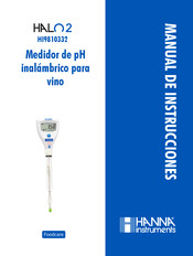 Hanna Instruments HALO 2 HI9810332 Manual De Instrucciones