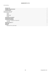 ENERGY SISTEM ESG 4 Manual Del Usuario