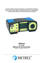 METREL REBTest MI 2086 Manual De Instrucciones