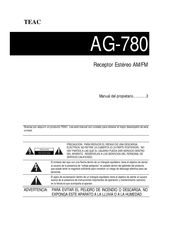 Teac AG-780 Manual Del Propietário