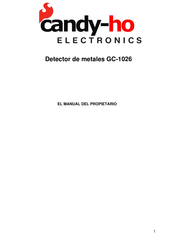 Candy-Ho Electronics GC-1026 El Manual Del Propietario