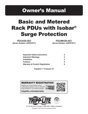 Tripp-Lite PDUH30-ISO Manual Del Propietário