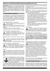 Cebora TIG SOUND DC 3240/T Manual De Instrucciones