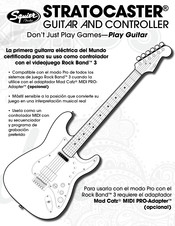 Squier STRATOCASTER Rock Band 3 Manual De Instrucciones