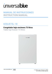 universalblue UCBJE73L-18 Manual De Instrucciones