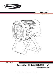 Showtec Spectral M1500 Zoom Q4 MKIII Manual