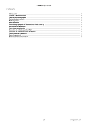 ENERGY SISTEM Tower 1 Manual De Usuario