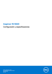 Dell Inspiron 16 5620 Configuración Y Especificaciones