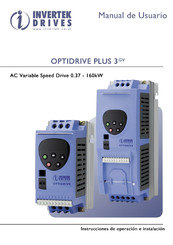 Invertek Drives OPTIDRIVE PLUS 3GV Manual Del Usuario