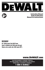 DeWalt DCS692 Manual De Instrucciones