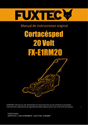 FUXTEC FX-E1RM20 Manual De Instrucciones Original