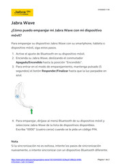 Jabra WAVE Guia De Inicio Rapido