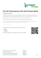 Impact Pumps SLX-40 Guia Del Usuario