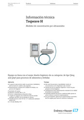 Endress+Hauser Teqwave H Información Técnica