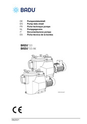 Speck pumpen BADU 93 Serie Manual Del Usuario