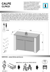 Forte CALPE CLPK21 Instrucción De Montaje
