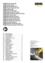 Rems Power-Press SE Instrucciones De Servicio