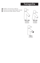 Hansgrohe Talis S 80 72010 1 Serie Instrucciones De Montaje