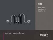 Oticon RITE Inium Sense Ria2 Pro Instrucciones De Uso