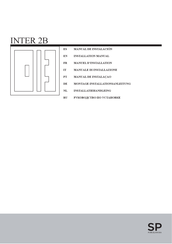 Porcelanosa SP INTER 2B Manual De Instalación