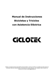 CICLOTEK Swing Elite Manual De Instrucciones