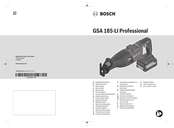 Bosch GSA 185-LI Professional Manual Original