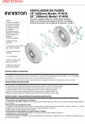 Infiniton IF-W50 Manual De Instrucciones