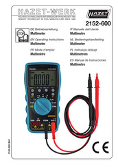 Hazet-Werk 2152-600 Manual De Instrucciones