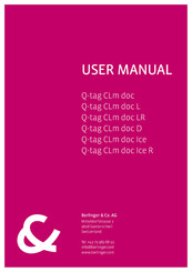 berlinger Q-tag CLm doc Ice R Manual Del Usuario