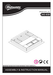 Outsunny 343-030 Manual De Montaje E Instrucciones