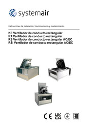 SystemAir RS 60-35 M3 sileo Instrucciones De Instalación, Funcionamiento Y Mantenimiento