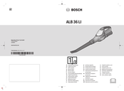 Bosch ALB 36 LI Manual Original