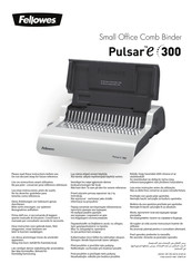 Fellowes Pulsar e300 Instrucciones