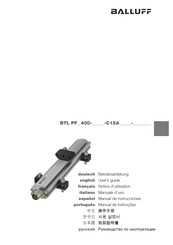 Balluff BTL PF1400-0500-C15AA1C0-000S15 Manual De Instrucciones