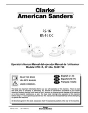 Clarke American Sanders 07162A Manual Del Operador