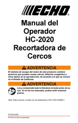 Echo HC-2020 Manual Del Operador