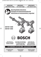 Bosch GSR18V-1330C Instrucciones De Funcionamiento Y Seguridad