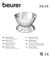 Beurer KS 54 Instrucciones Para El Uso