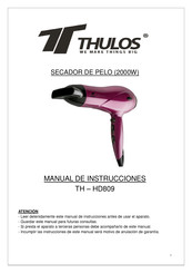 Thulos TH-HD809 Manual De Instrucciones