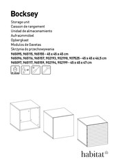 Habitat Bocksey 902198 Manual